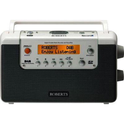 Roberts RECORD R White - DAB/FM Digital Portable Radio with Recording Function Pause and Rewind Feature Roberts RECORD R White - DAB/FM Digital Portable Radio with Recording Function Pause and Rewind Feature
